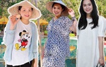 Vợ Duy Mạnh diện toàn đồ bộ với áo thun, tưởng đổi gu hoá ra là để bảo vệ em bé