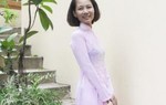 Dịu dàng hơn với áo dài màu hồng phấn