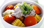 Canh sườn hầm ngô bổ dưỡng