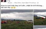 Công an triệu tập 1 phụ nữ tung tin máy bay rơi để "câu view"