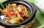 Heo quay kho cải chua kích thích vị giác