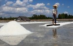 Diêm dân Cần Giờ hoang mang trên đống muối được mùa