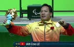 Hình ảnh để đời của lực sĩ Lê Văn Công ở Paralympic