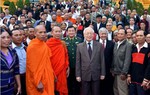 Tổng Bí thư, Chủ tịch nước gặp mặt người có uy tín tiêu biểu khu vực biên giới