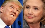 Donald Trump "lép vế" trước Hillary Clinton