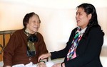 Lãnh đạo Hội LHPNVN thăm hỏi nguyên Phó Chủ tịch nước Nguyễn Thị Bình