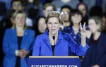 Tỷ lệ ủng hộ nữ ứng viên Tổng thống Mỹ Elizabeth Warren tiếp tục tăng