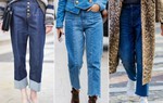 Diện quần jean 'của mẹ' đẹp như sao
