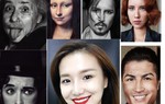 Ngỡ ngàng nữ blogger biến hình thành Cristiano Ronaldo, Johnny Depp