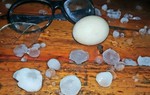 Mưa đá dữ dội trút xuống Tây Bắc 
