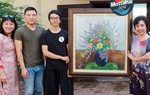 TS nhân trắc học Thẩm Hoàng Điệp tự tay vẽ tranh ủng hộ Mottainai 2018 