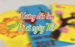Hướng dẫn bé làm bao lì xì in hình hoa trái thiên nhiên 