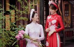Á hậu Phương Nga làm mẫu cho áo dài Ngọc Hân