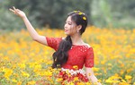 Tài năng nhí Đỗ Bảo Chi rực rỡ giữa vườn hoa xuân