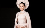 Phạm Lan Anh chọn áo dài tranh tài tại Hoa hậu Du lịch Thế giới 2019