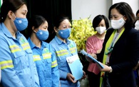 Hội LHPN Hà Nội thăm và tặng quà Tết nữ công nhân môi trường