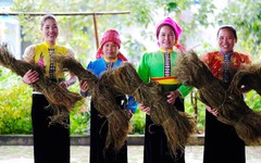 Phụ nữ dân tộc Thái "dệt hạnh phúc" từ cây gai xanh 
