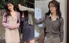 5 cách diện cardigan lửng trẻ trung trong mùa thu