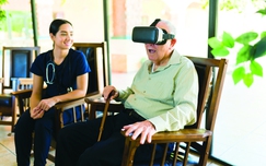 Công nghệ thực tế ảo "đổ bộ" viện dưỡng lão