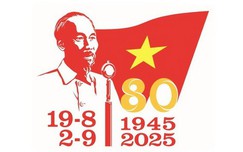 Mẫu logo chính thức cho các hoạt động kỷ niệm 80 năm Cách mạng tháng 8 và Quốc khánh 2/9