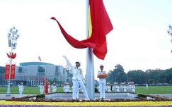 80 năm Cách mạng tháng Tám: Thiêng liêng lễ Thượng cờ trên Quảng trường Ba Đình