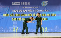 Học sinh trường THCS Tô Vĩnh Diện được hướng dẫn kỹ năng phòng chống bạo lực