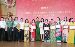 Hà Nội: Phụ nữ quận Ba Đình thi tìm hiểu Luật phòng cháy và chữa cháy năm 2020