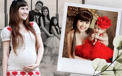 Hoa khôi Thời trang cố mãi mới có bầu, sinh ra thiên thần lai nổi tiếng