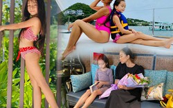 Mới 7 tuổi, con gái Đoan Trang khoe đôi chân dài tựa siêu mẫu "lấn át" mẹ