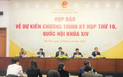 Kỳ họp thứ 10, Quốc hội khóa XIV khai mạc ngày 20/10, kéo dài 19 ngày