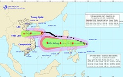Bão chồng bão hướng vào miền Trung