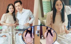 3 ngày trước cả "rổ" bụng, nay vợ kém 13 tuổi của Dương Khắc Linh đã thon gọn bên con