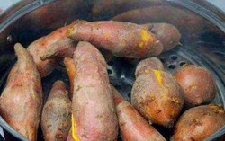 Hấp khoai lang đừng cho thẳng vào nồi, thêm bước nữa khoai ngon ngọt hơn nhiều