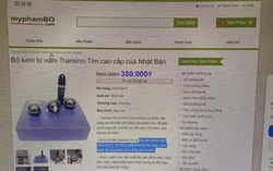 Website myphambo.com bán mỹ phẩm Transino giả