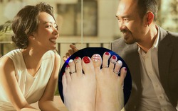 Thu Trang "làm đỏm" đeo nhẫn xuống chân