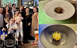 Hari Won và nhà chồng đi ăn toàn món đắt nhưng bé xíu