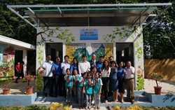 Thái Nguyên: Ra mắt nhà vệ sinh làm bằng gạch chai nhựa đầu tiên