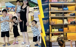 Mẹ 4 con Hải Băng khoe tủ túi hiệu cao như núi