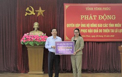 Phụ nữ Vĩnh Phúc chung tay cùng đồng bào miền Trung, Tây Nguyên khắc phục hậu quả thiên tai