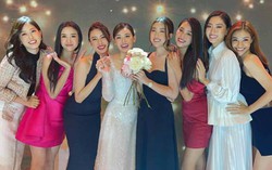 Hoa hậu Tiểu Vy và á hậu Thuý An nổi bật trong đám cưới Tường San