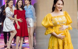 Bảo Thanh bầu bì vẫn ăn diện lấn át chị em, soi xuống chân “vắt vẻo” đôi giày quá nể