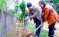 Ra quân dọn vệ sinh môi trường và trồng cây xanh thay cỏ dại