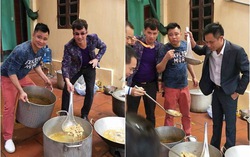 Xuân Bắc khoe nồi cháo "siêu to khổng lồ" nhà Tự Long, dân mạng: Có phải cháo đâu chú!