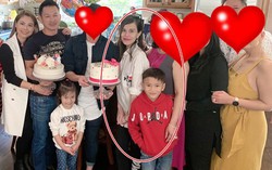 Lần hiếm hoi con trai Ngô Kiến Huy đứng cạnh mẹ ruột tại Mỹ