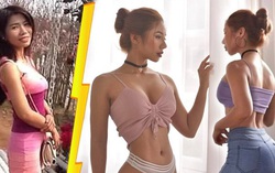 Từng nhập viện vì suy dinh dưỡng, cô gái lột xác thành bản sao "Kim siêu vòng 3"