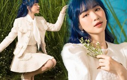 Bao lần lận đận chuyện tóc tai, Hoà Minzy biến hình với mái tóc xanh lạ lẫm
