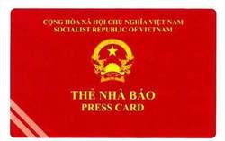 Thẻ nhà báo kỳ hạn 2021-2025 gắn Chip điện tử chống làm giả