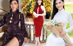 Lâm Khánh Chi giờ đã có thể mặc đẹp muôn kiểu váy đầm
