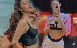 Chán diện đồ cắt khoét, Minh Hằng chơi chiêu vén áo khoe eo