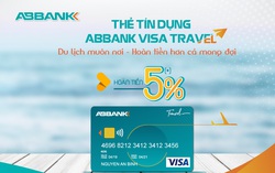 Hoàn tiền tới 5% khi mua sắm bằng thẻ ABBANK Visa Travel